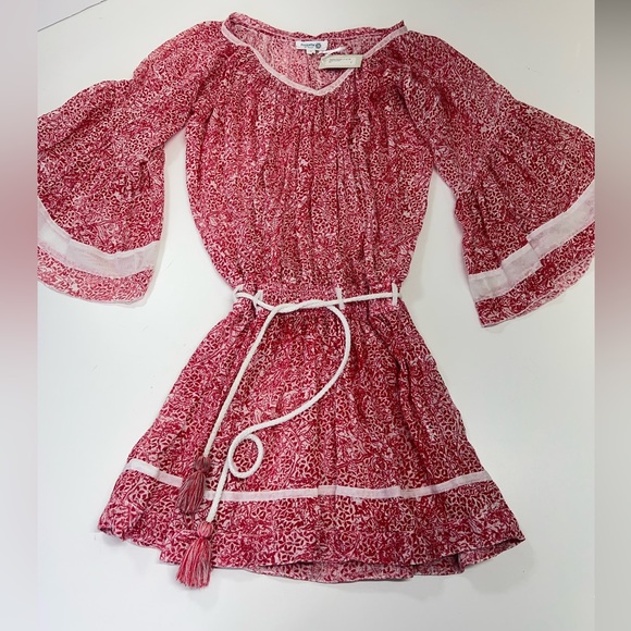 Poupette St. Barth Tunica Crystal Cotton Dress New With Tags Boho Size 2 - Picture 2 of 13